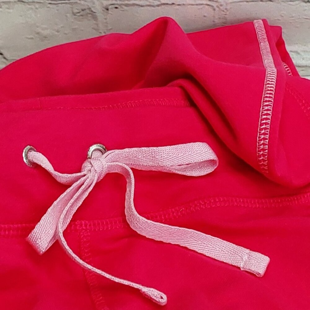'DANSKIN NOW' FRENCH TERRY LOOSE FIT STRAIGHT-LEG ATHLEISURE PANTS in POSEY PINK - Picture 13 of 15